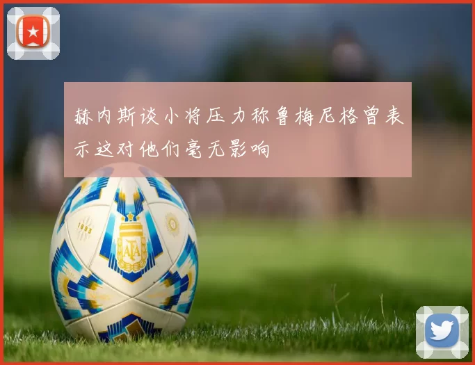 赫内斯谈小将压力称鲁梅尼格曾表示这对他们毫无影响